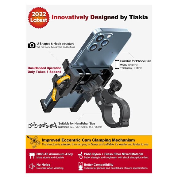 Tiakia‎ bike 4.5-7 Inch Phones mount - Picture 7 of 7